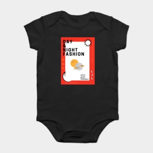 Day and Night Fashion T-SHIRT Men, Women, Kids, Diary, Wall Art Decor, Shopping Baby Bodysuit